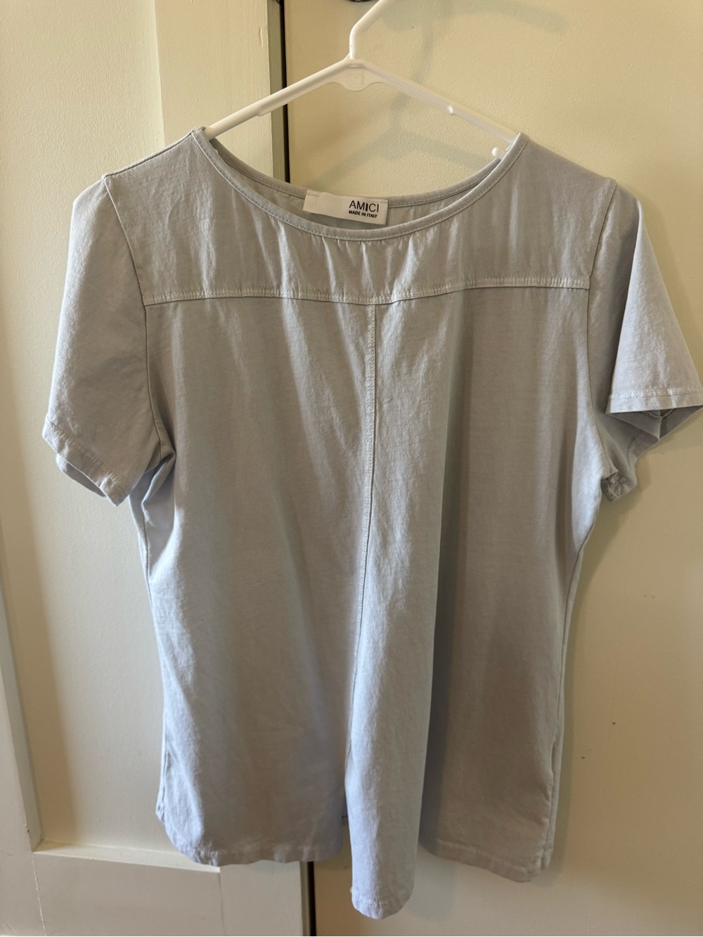 AMICI Light Blue Short Sleeve Crewneck Tee